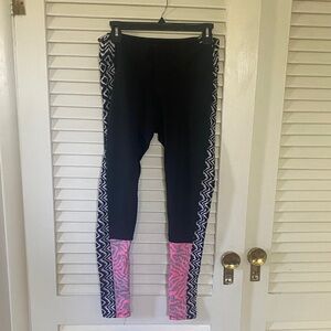 Onzie Black and Pink Patterned Leggings